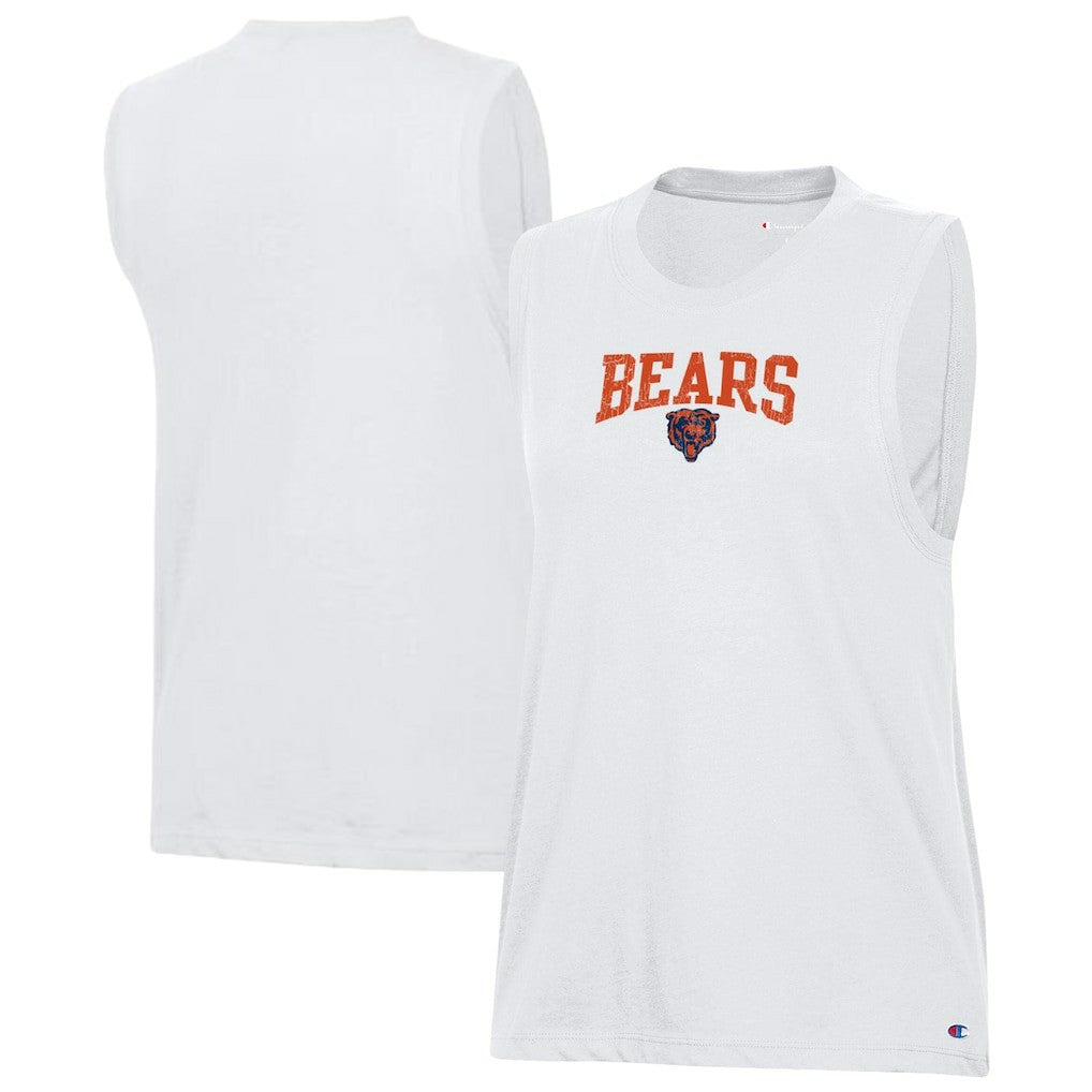 Chicago Bears Champion Women's Muscle Tank Top White
