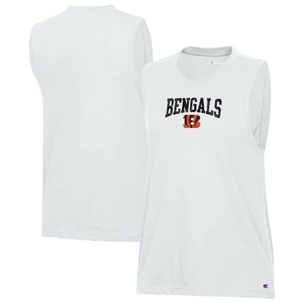Cincinnati Bengals Champion Women's Muscle Tank Top White