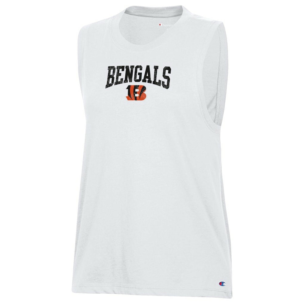 Cincinnati Bengals Champion Women's Muscle Tank Top White