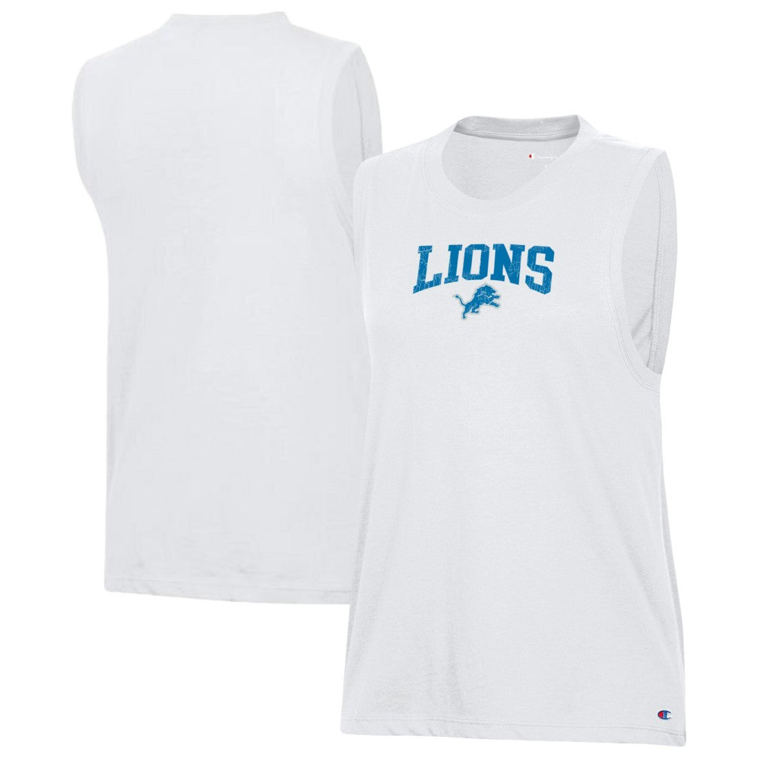 Detroit Lions Champion Women's Muscle Tank Top White