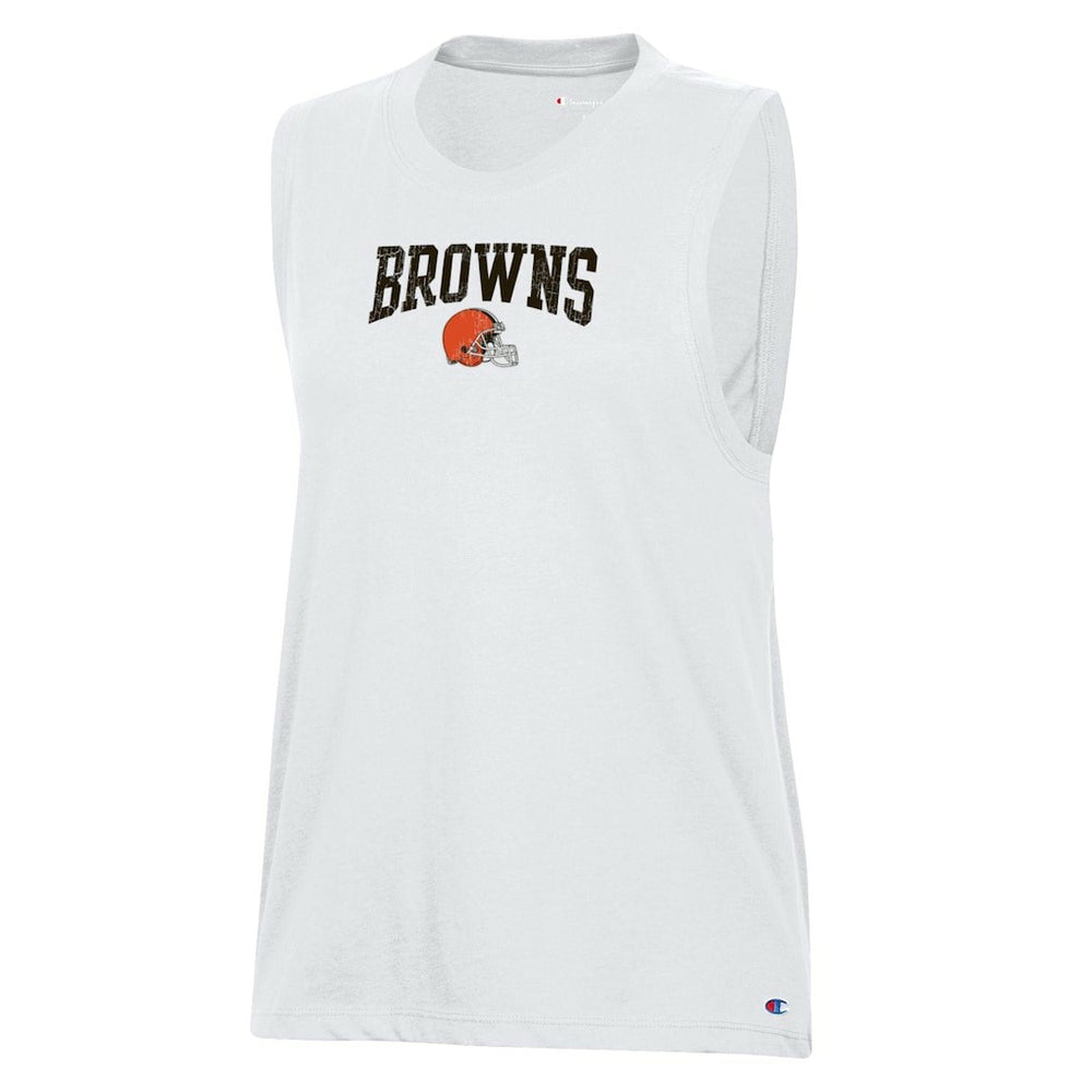 Cleveland Browns Champion Women's Muscle Tank Top White