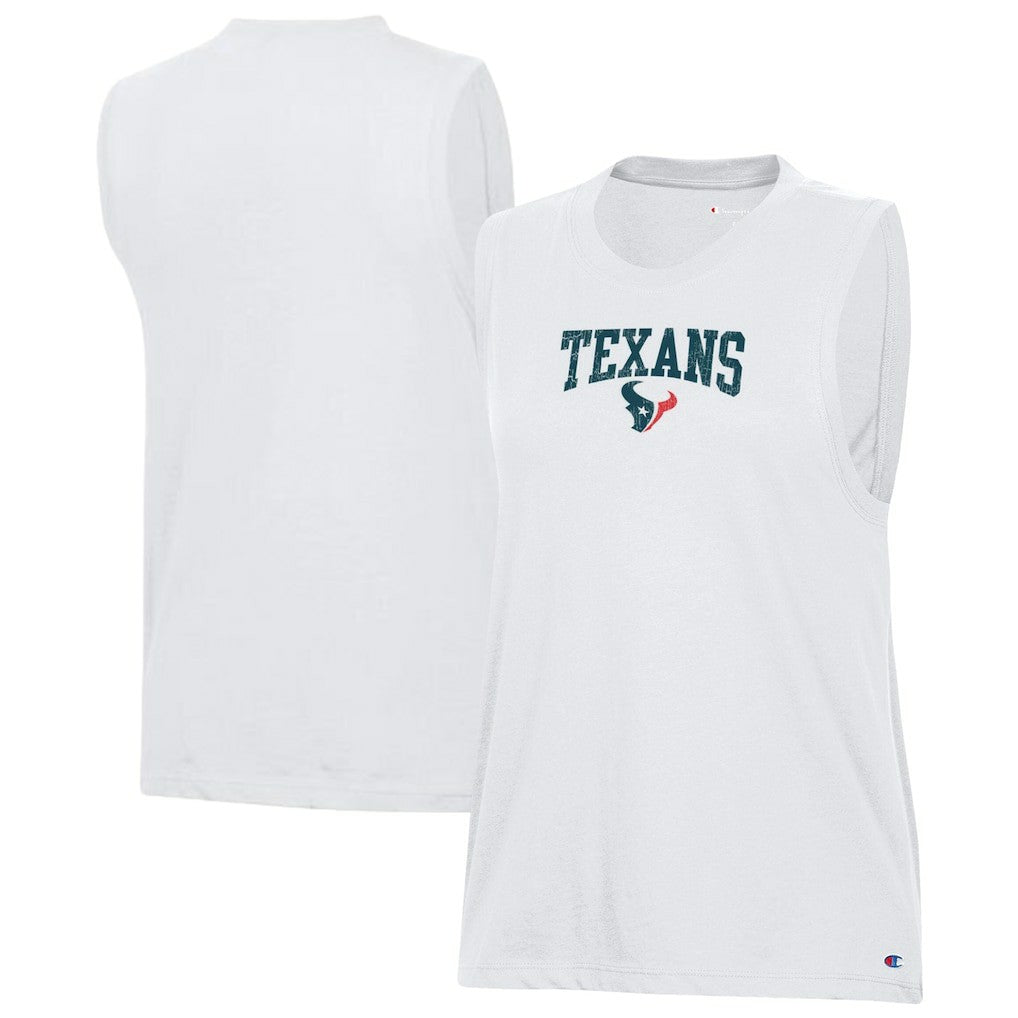 Houston Texans Champion Women's Muscle Tank Top White