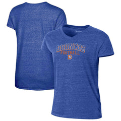 Denver Broncos Champion Women's Triumph Tri-Blend V-Neck T-Shirt Royal