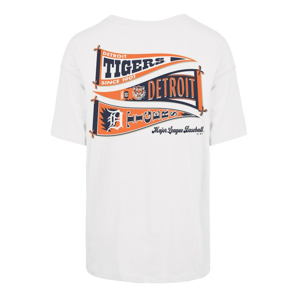Detroit Tigers '47 Women's Bow & Banner Sadie T-Shirt - Sand T-shirts
