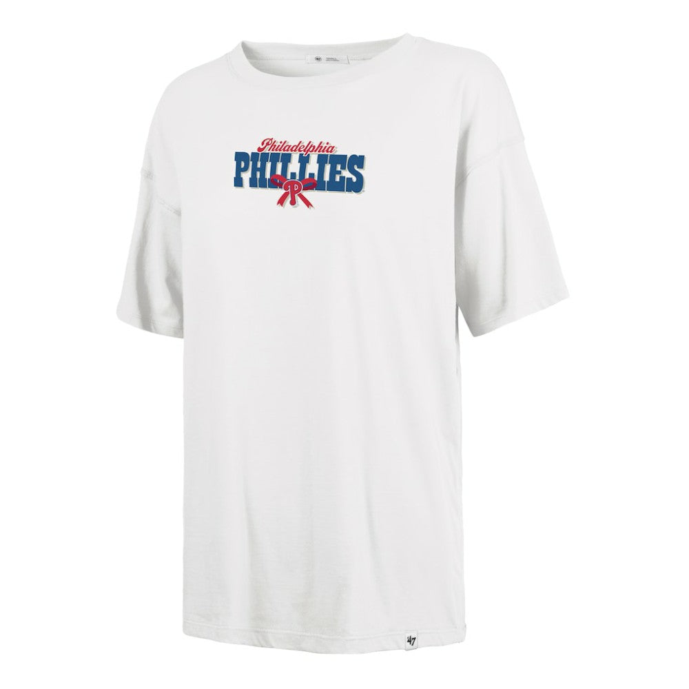 Philadelphia Phillies '47 Women's Bow & Banner Sadie T-Shirt - Sand T-shirts