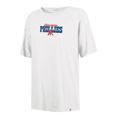 Philadelphia Phillies '47 Women's Bow & Banner Sadie T-Shirt - Sand T-shirts