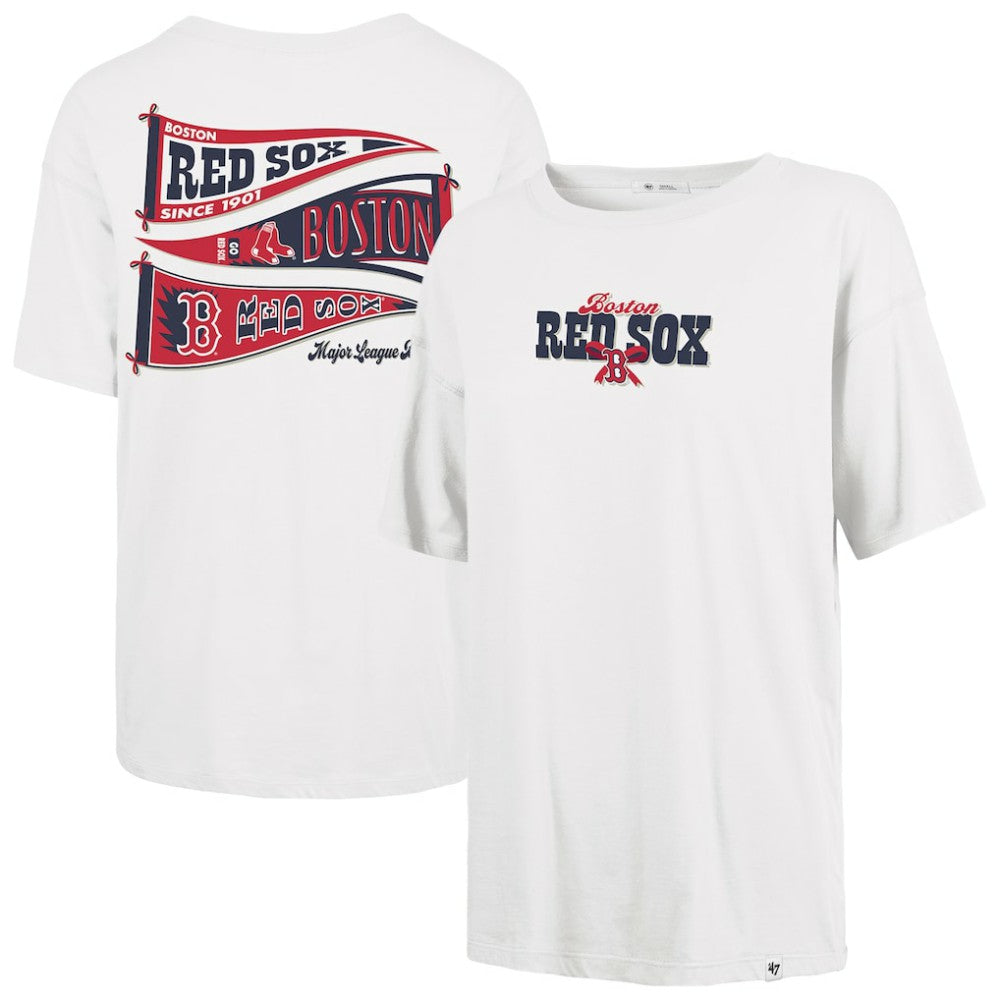 Boston Red Sox '47 Women's Bow & Banner Sadie T-Shirt - Sand T-shirts