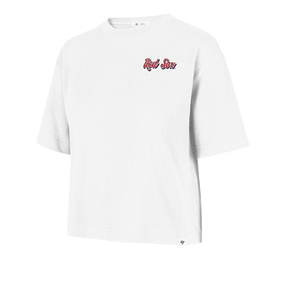 Boston Red Sox '47 Women's Collage Script Reed City T-Shirt - White T-shirts