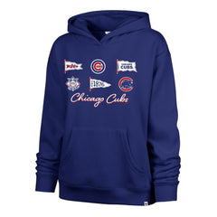 Chicago Cubs '47 Women's Bow & Banners Naomi Hoodie - Royal Hoodies