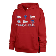 Philadelphia Phillies '47 Women's Bow & Banners Naomi Hoodie - Red Hoodies