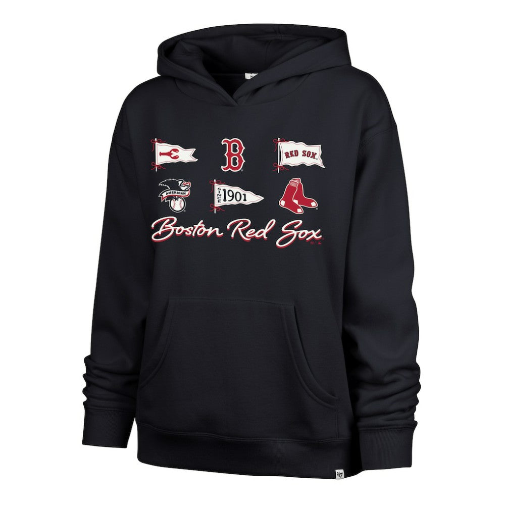Boston Red Sox '47 Women's Bow & Banners Naomi Hoodie - Navy Hoodies