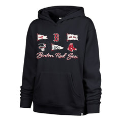 Boston Red Sox '47 Women's Bow & Banners Naomi Hoodie - Navy Hoodies