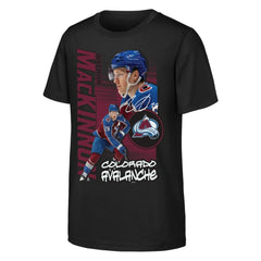 NHL Nathan MacKinnon Colorado Avalanche Outerstuff Youth Playmaker T-Shirt - Black
