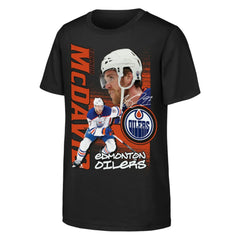 NHL Connor McDavid Edmonton Oilers Outerstuff Youth Playmaker T-Shirt - Black