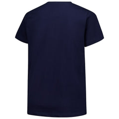 Chicago Bears Women's Plus Size Arch Over Logo V-Neck T-Shirt Navy