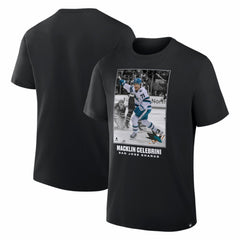 NHL Macklin Celebrini San Jose Sharks NHL Moments Legacy T-Shirt - Black
