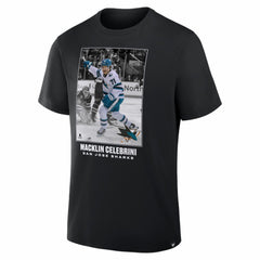 NHL Macklin Celebrini San Jose Sharks NHL Moments Legacy T-Shirt - Black