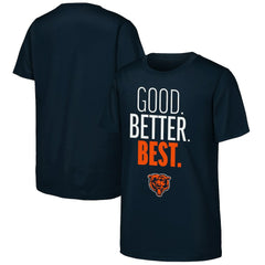 Chicago Bears Outerstuff Youth Good. Better. Best. T-Shirt Navy
