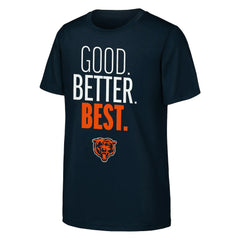 Chicago Bears Outerstuff Youth Good. Better. Best. T-Shirt Navy