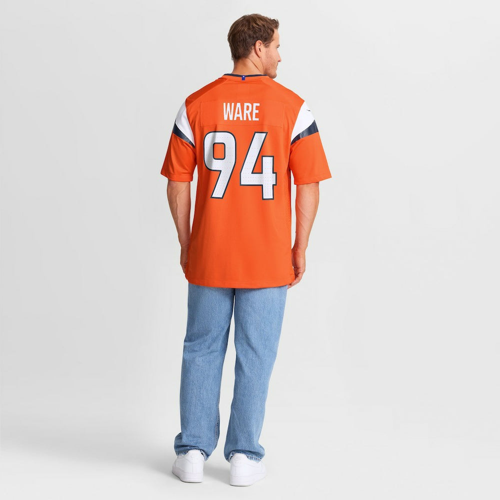 DeMarcus Ware Denver Broncos Team Retired Game Jersey Orange