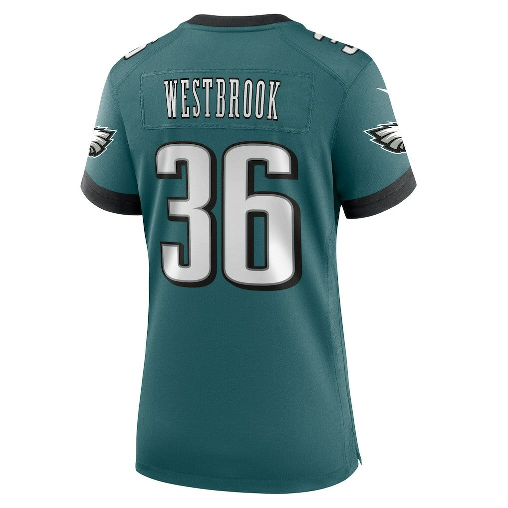 Brian Westbrook Philadelphia Eagles Women's Team Retired Game Jersey Midnight Green