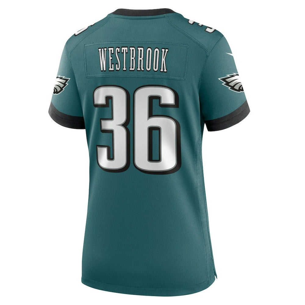 Brian Westbrook Philadelphia Eagles Women's Team Retired Game Jersey Midnight Green