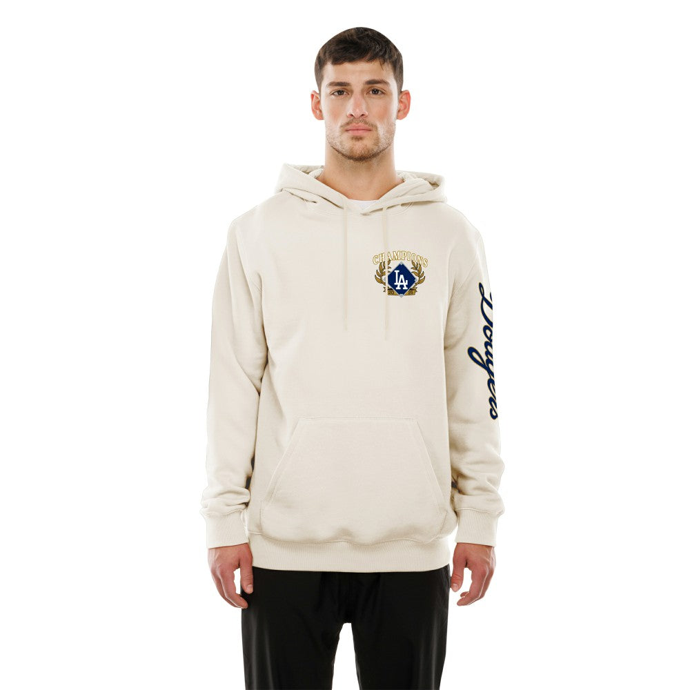 Los Angeles Dodgers New Era 2026 Gold Collection Logo Hoodie - Cream Hoodies
