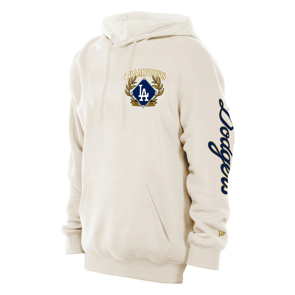 Los Angeles Dodgers New Era 2026 Gold Collection Logo Hoodie - Cream Hoodies
