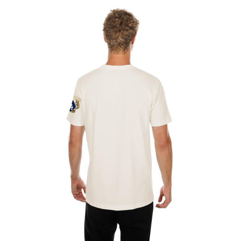 Los Angeles Dodgers New Era 2026 Gold Collection Logo & Patch T-Shirt - Cream T-shirts