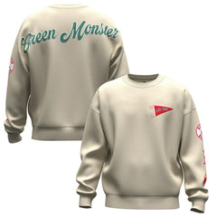 Boston Red Sox Fanatics Unisex Spirit Jersey Fleece Crewneck Pennant Sweatshirt - Tan Jerseys