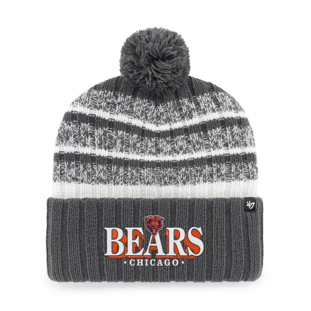 Chicago Bears '47 Tavern Cuffed Knit Hat with Pom Charcoal