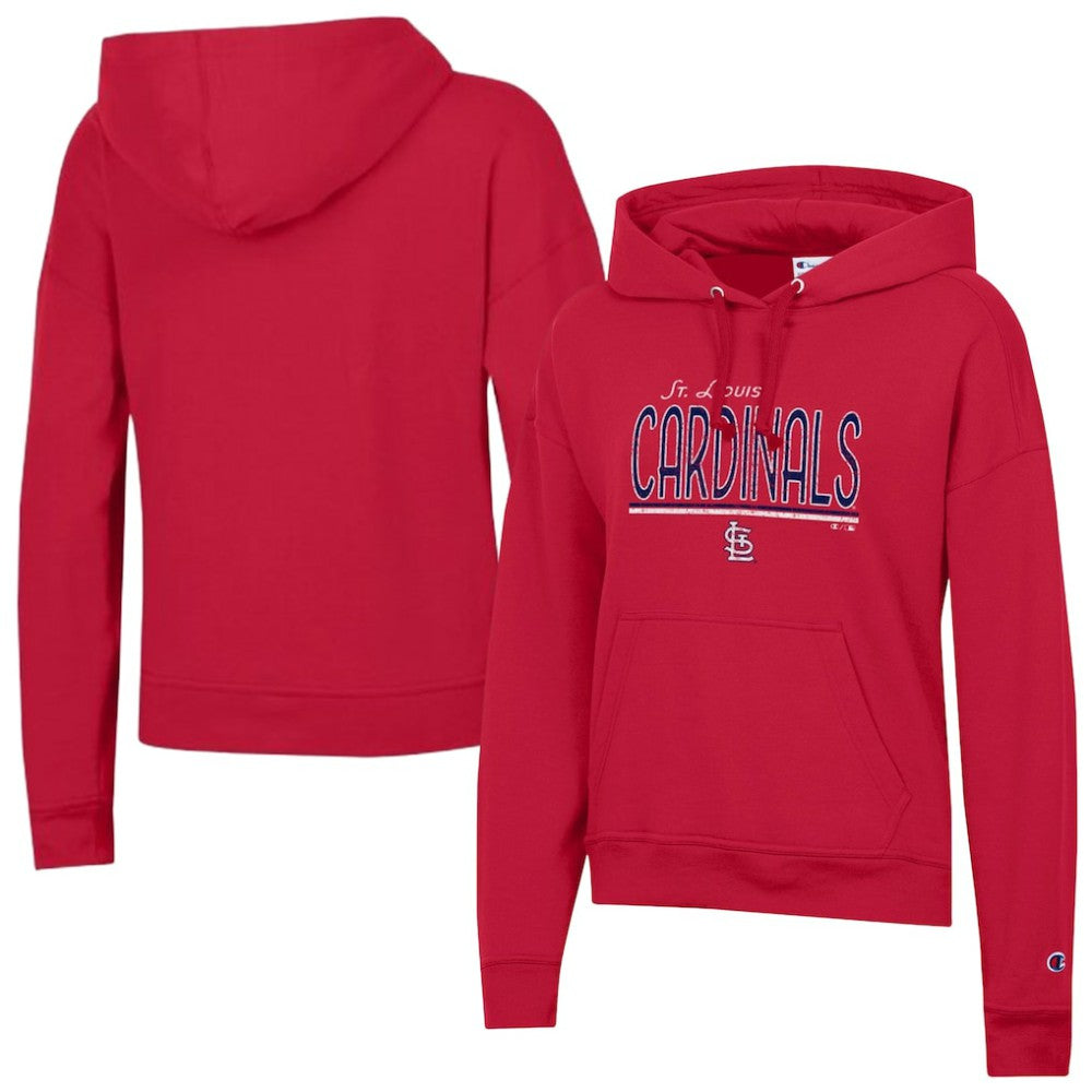 St. Louis Cardinals Champion Women's Vintage Powerblend Hoodie - Red Hoodies