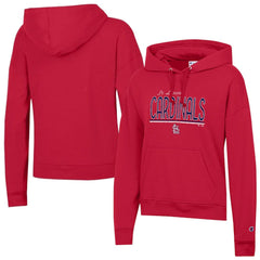 St. Louis Cardinals Champion Women's Vintage Powerblend Hoodie - Red Hoodies