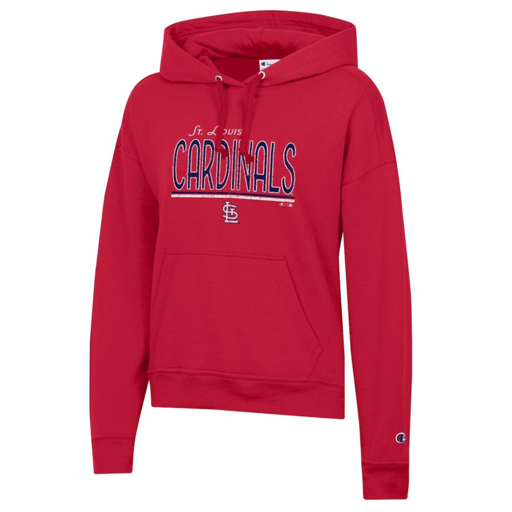 St. Louis Cardinals Champion Women's Vintage Powerblend Hoodie - Red Hoodies
