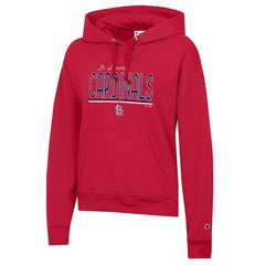 St. Louis Cardinals Champion Women's Vintage Powerblend Hoodie - Red Hoodies