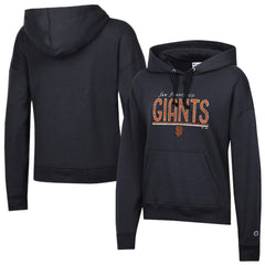 San Francisco Giants Champion Women's Vintage Powerblend Hoodie - Black Hoodies