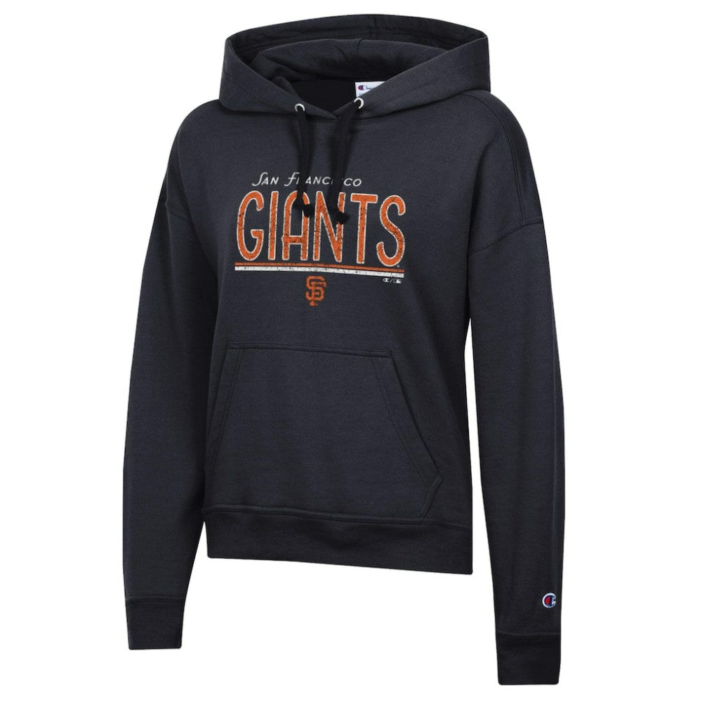 San Francisco Giants Champion Women's Vintage Powerblend Hoodie - Black Hoodies