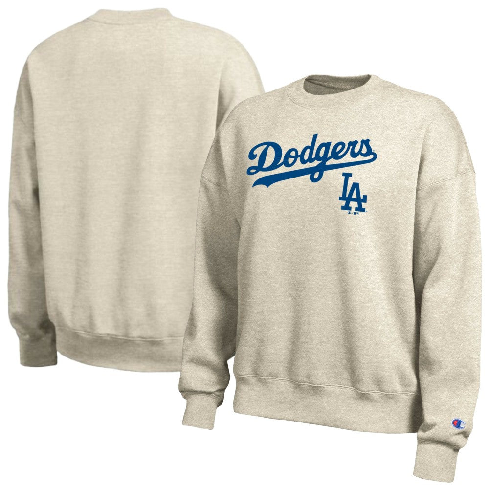 Los Angeles Dodgers Champion Women's All-Star Sweatshirt - Oatmeal Sweatshirts