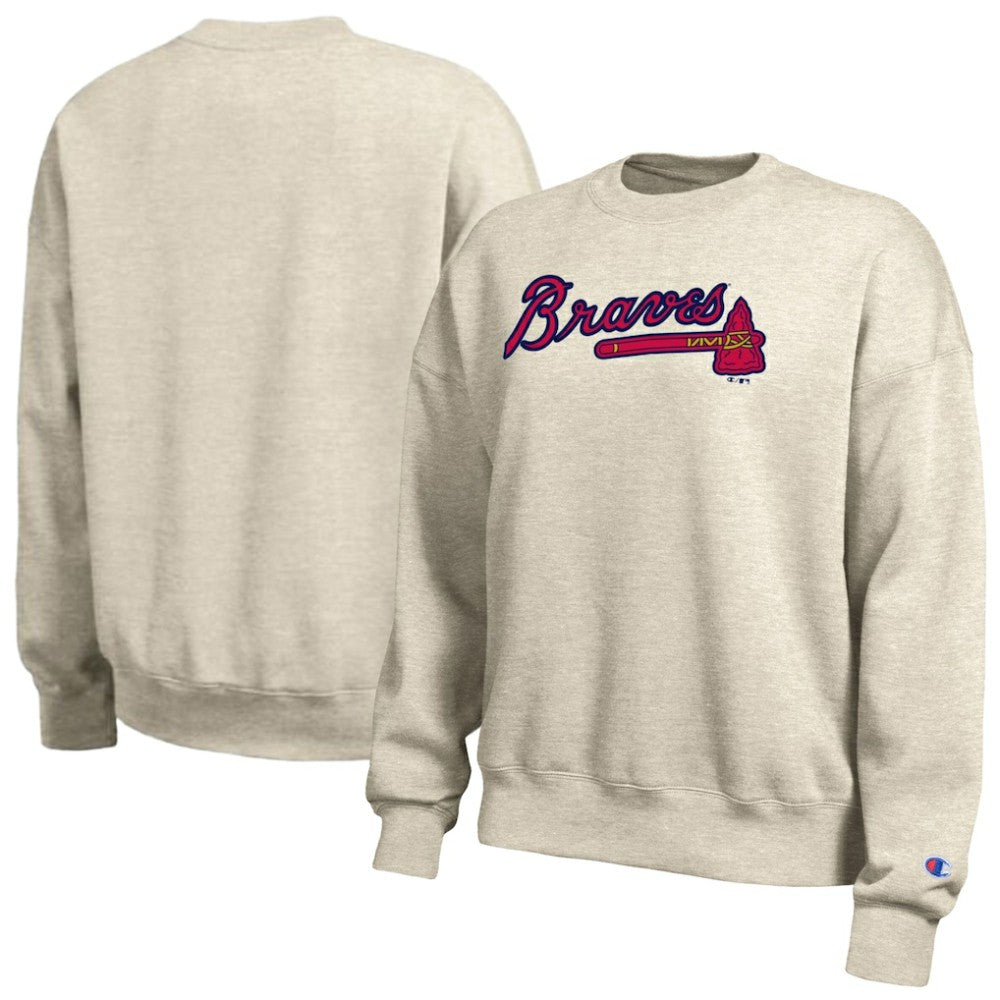 Atlanta Braves Champion Women's All-Star Sweatshirt - Oatmeal Sweatshirts