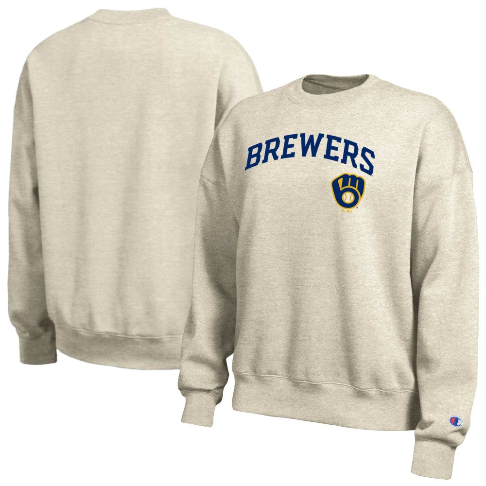 Milwaukee Brewers Champion Women's All-Star Sweatshirt - Oatmeal Sweatshirts