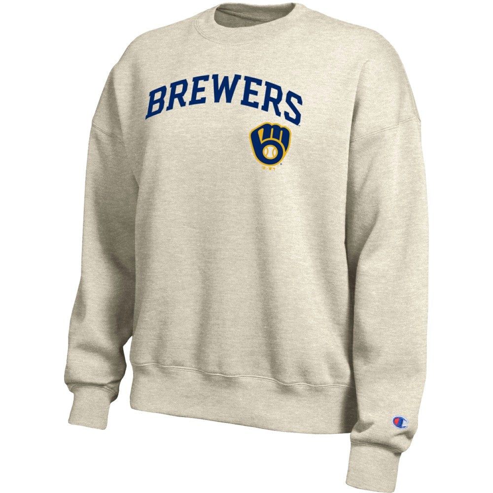 Milwaukee Brewers Champion Women's All-Star Sweatshirt - Oatmeal Sweatshirts