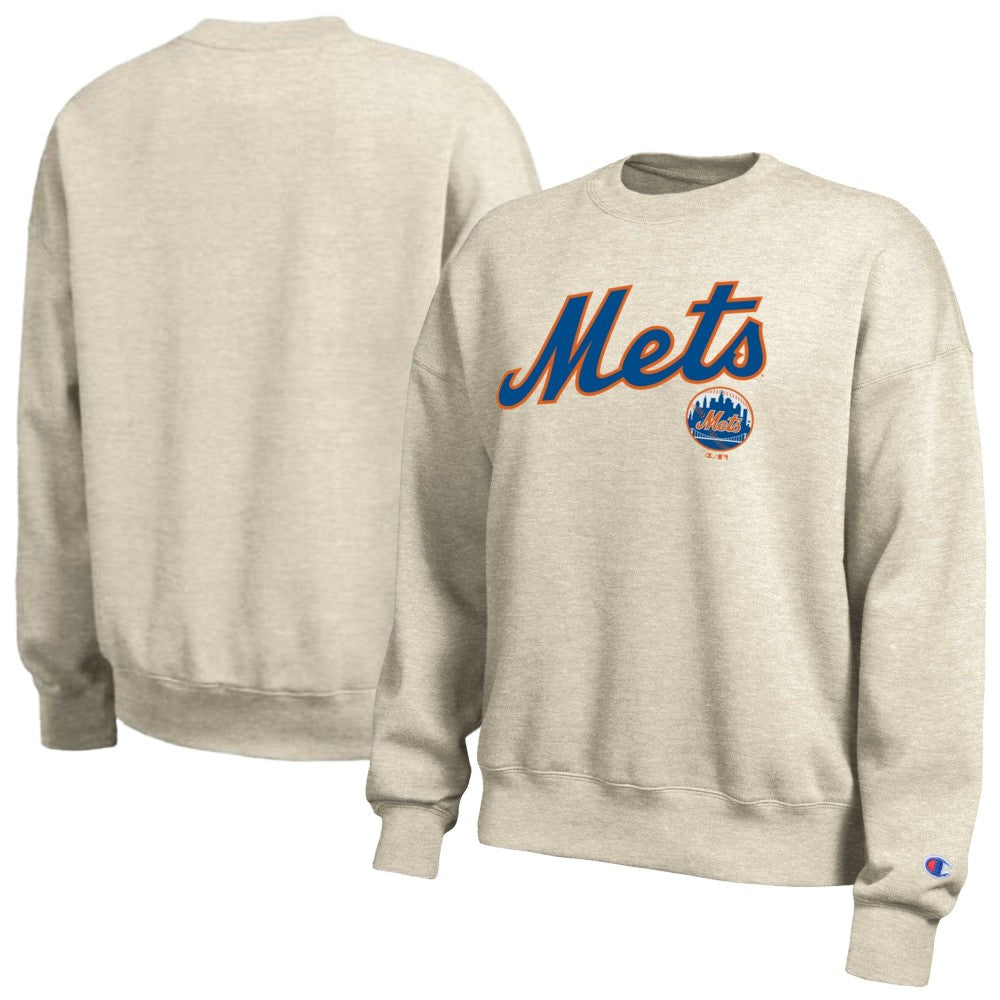New York Mets Champion Women's All-Star Sweatshirt - Oatmeal Sweatshirts