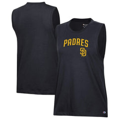 San Diego Padres Champion Women's Muscle Tank Top - Black Tanks