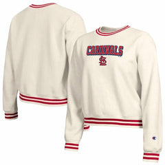 St. Louis Cardinals Champion Women's Reverse Weave Sweatshirt - Cream Sweatshirts