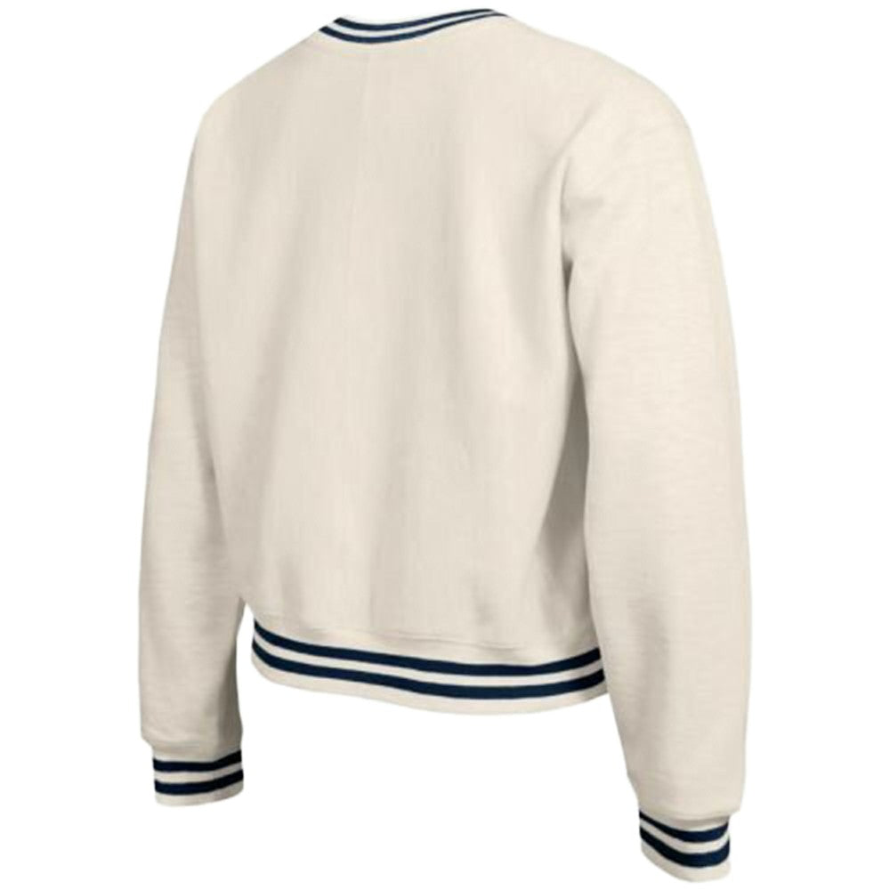 Cleveland Guardians Champion Women's Reverse Weave Sweatshirt - Cream Sweatshirts