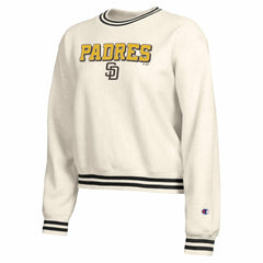 San Diego Padres Champion Women's Reverse Weave Sweatshirt - Cream Sweatshirts
