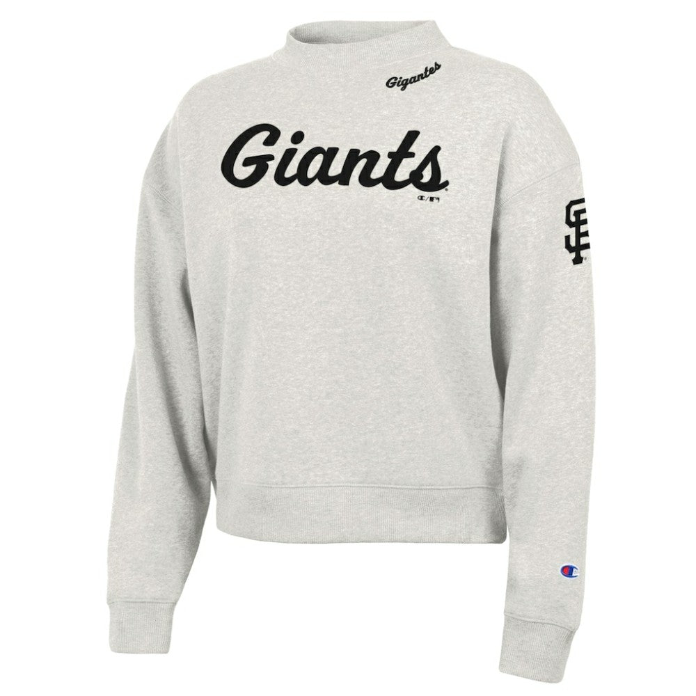 San Francisco Giants Champion Women's Triumph Tri-Blend Sweatshirt - Stone Sweatshirts