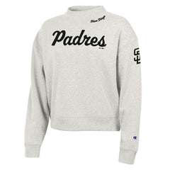 San Diego Padres Champion Women's Triumph Tri-Blend Sweatshirt - Stone Sweatshirts
