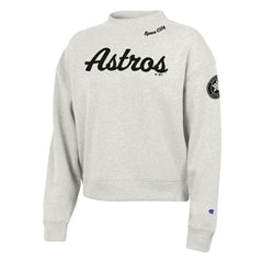 Houston Astros Champion Women's Triumph Tri-Blend Sweatshirt - Stone Sweatshirts