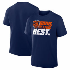 Chicago Bears Good. Better. Best. T-Shirt Navy